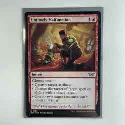 Untimely Malfunction #161 Magic Duskmourn: House Of Horror MTG LP - Image 1
