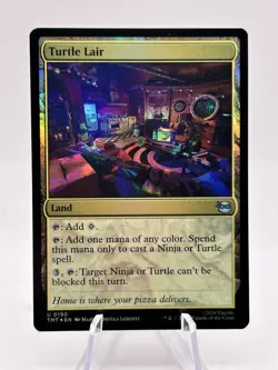 Turtle Lair 0190 Foil Teenage Mutant Ninja Turtles TMT MTG NM - Image 1
