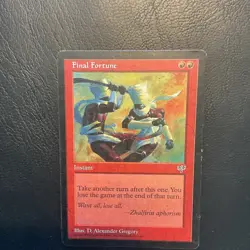 Wizards of the Coast Final Fortune Red Rare Instant Mirage Regular English 1996 - Image 1