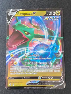 CARTE POKEMON RAYQUAZA V 110/203 FR ULTRA RARE EB EVOLUTION CELESTE - NM/M - Image 1