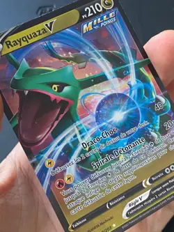 CARTE POKEMON RAYQUAZA V 110/203 FR ULTRA RARE EB EVOLUTION CELESTE - NM/M - Image 2