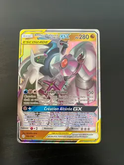 Carte Pokemon : Arceus, Dialga et Palkia GX 156/236 Eclipse Cosmique Francais - Image 1