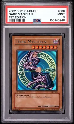 2002 Yu-Gi-Oh! Dark Magician Starter Deck Yugi SDY 1st Edition Ultra Rare PSA 9 - Image 1