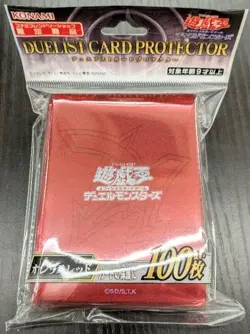 Yugioh Card Protector Slifer the Sky Dragon Red 100 Sleeve New Japanese Official - Image 1