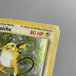 Pokemon TCG 1999 Base Set Card -- Raichu 14/102 Holo **Worn** - Image 4