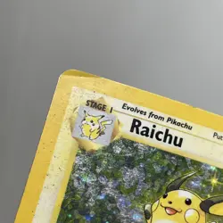 Pokemon TCG 1999 Base Set Card -- Raichu 14/102 Holo **Worn** - Image 5