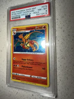 🔥 Special Delivery Charizard SWSH075 Sword & Shield Promo Cards Holo Rare PSA 8 - Image 2