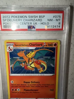 🔥 Special Delivery Charizard SWSH075 Sword & Shield Promo Cards Holo Rare PSA 8 - Image 4