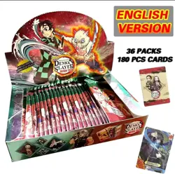 Demon Slayer 36 Pack English Trading Card Booster Box Anime Collectible Cards - Image 1