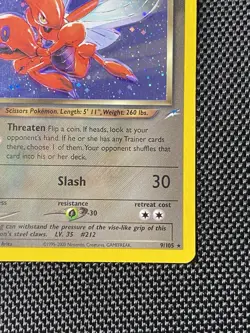 Pokemon Dark Scizor 9/105 Neo Destiny Holo Rare Unlimited English 2002 Card - Image 5