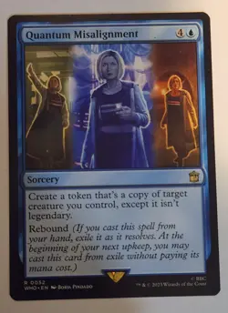 Quantum Misalignment MTG WHO 0052 Rare NM Doctor Blue Clone Rebound - Image 1