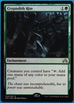 Cryptolith Rite (Prerelease) FOIL Shadows over Innistrad Promos NM (499817) - Image 1