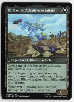 Blitzwing, Cruel Tormentor #4 (Foil) (LP) Transformers BOT Magic MTG - Image 2