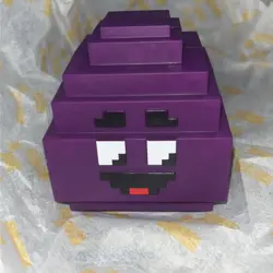 New Grimace Egg Toy & Unused Code Card McDonald’s Minecraft Collectibles Rare - Image 3