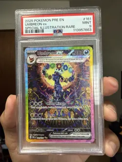Pokemon Umbreon ex 161/131 Sv Prismatic Evolutions SIR Holo EN PSA 9 - Image 1