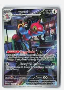Porygon-Z 214/182 Illustration Rare Paradox Rift Pokemon Holo LP GOSSAN - Image 1