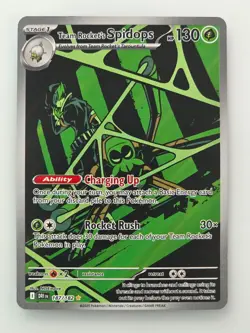 TEAM ROCKET'S SPIDOPS 187/182 ILLUSTRATION RARE DESTINED RIVALS POKEMON NM - Image 1