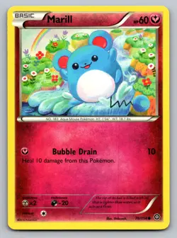 Marill 76/114 Common Steam Siege Pokemon Lightly Played - Image 1