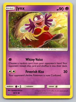 Jynx 38/73 Common Shining Legends Pokemon Lightly Played - Image 1