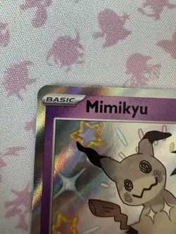Pokemon TCG Mimikyu 160/091 SV Paldean Fates Shiny Rare Holo Basic 70 HP EN - Image 2
