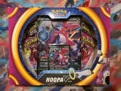 Pokemon TCG Hoopa V Box. New. Factory Sealed. 2 Foils. 4 Booster Packs. - Image 1