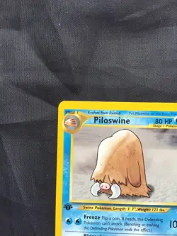 Pokemon Cards: Neo Genesis 1st Edition Uncommon: Piloswine 44/111 - Image 2