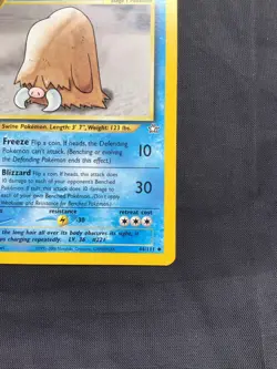 Pokemon Cards: Neo Genesis 1st Edition Uncommon: Piloswine 44/111 - Image 4