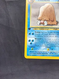 Pokemon Cards: Neo Genesis 1st Edition Uncommon: Piloswine 44/111 - Image 5