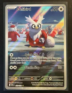 Pokemon Delibird 152/132 ME01 Mega Evolution Full Art Holo English - Image 1