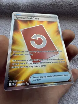Pokemon Chaos Rising Special Red Card Full Art 113/086 NM/M - Image 1