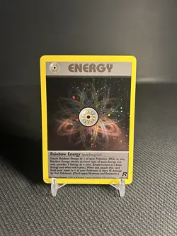 Pokemon TCG Rainbow Energy 17/82 Team Rocket Holo LP - Image 1