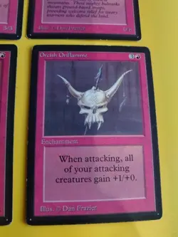 MTG 5 Card Beta Disintegrate,hill giant,hurloon minotaur,wall of stone,oriflamme - Image 5