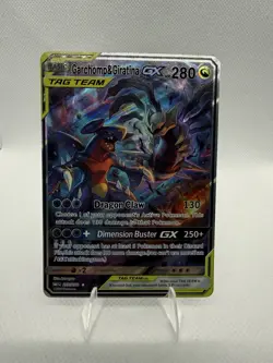 FAN ART-Pokemon TCG Holo Ultra Rare Garchomp and Giratina GX Tag Team - Image 1