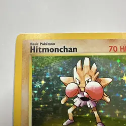 Pokemon Hitmonchan Holo Rare Base Set 7/102 1999 English - Image 2