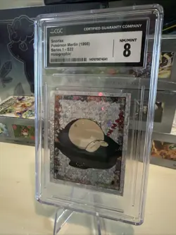 Snorlax Pokemon Merlin 1998 Series 1 Holo Gcg 8 - Image 2