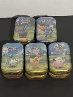 Pokemon TCG: Ascended Heroes Sealed Mini Tins - 2 Complete Art Sets - Lot of 10 - Image 1