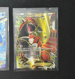 Nintendo 2014 Pokemon TCG 3x Groudon EX Kyogre EX Dragonite EX Holo Eng - Image 1