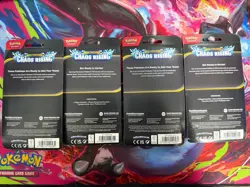 X4 Pokemon Chaos rising Premium Checklane Blister Promos And Coin - Image 2
