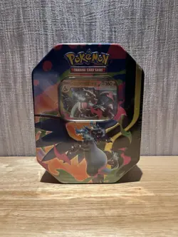Pokemon TCG Mega Charizard X Ex Tin - BRAND NEW - SEALED - Image 1