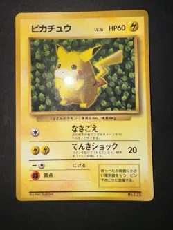 POKEMON IVY PIKACHU UNP GLOSSY #25 1996 COROCORO KEN SUGIMORI ERROR GLOSSY JPN - Image 1