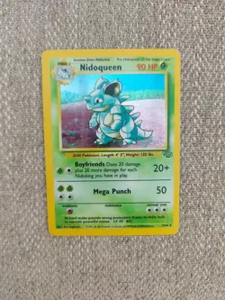Pokemon TCG Nidoqueen Holo Card 7/64 Jungle Set With Nidoran And Nidorina - Image 2