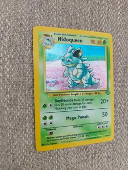Pokemon TCG Nidoqueen Holo Card 7/64 Jungle Set With Nidoran And Nidorina - Image 3