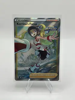2021 Pokemon SWSH Battle Styles Korrina's Focus #160/163 - Image 1
