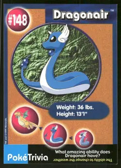Pokemon Tcg Dragonair #148 Pokemon Burger King LP - Image 1