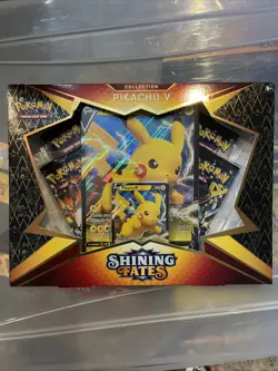 Pokemon TCG Shining Fates Pikachu V Collection Box Factory Sealed Brand New - Image 1