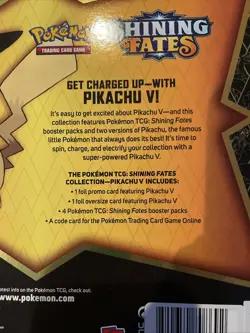 Pokemon TCG Shining Fates Pikachu V Collection Box Factory Sealed Brand New - Image 3