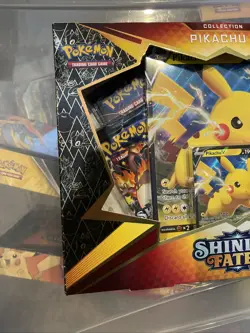 Pokemon TCG Shining Fates Pikachu V Collection Box Factory Sealed Brand New - Image 5