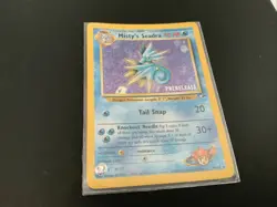 PokeMon "Misty's Seadra - Tail snap" 9/132 PRERELEASE Card - Never Played - Image 1