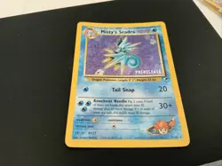 PokeMon "Misty's Seadra - Tail snap" 9/132 PRERELEASE Card - Never Played - Image 2