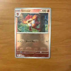 Pokemon White Flare Master Ball Lot X2 Simisear and Scraggy NM - Image 4